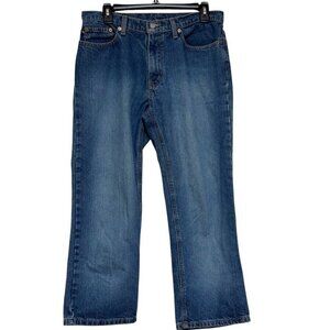 Vintage 90s Polo Jeans Co Ralph Lauren Medium Wash Cropped Relaxed Jeans Size 8